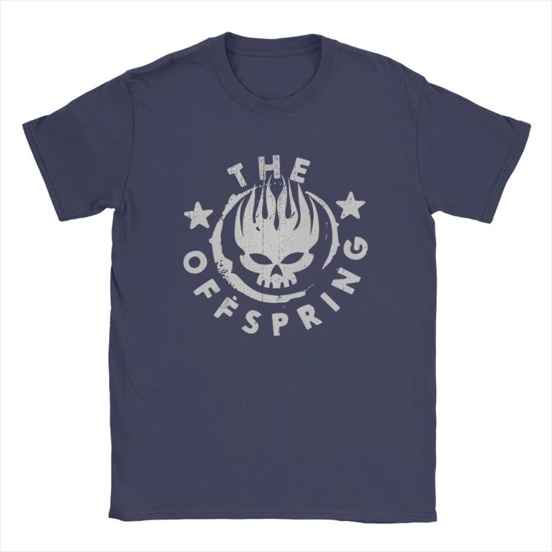 Панк-рок группа The Offspring Забавная футболка Летний тренд Фанаты Энтузиасты Печатный топ Уличный стиль