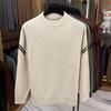 Мужской свитер Yiliteng из 100% шерсти, утолщенный, с круглым вырезом