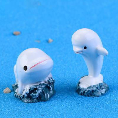 Искусственный дельфин, декоративная фигурка из смолы, для аквариума, микроландшафта, домашнего декора.