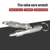 Portable Valve Core Wrench Stainless Steel Car Bike Tire Valve Disassembly Tire Valve Core Stems Remover Screwdriver Dual Use