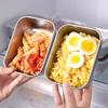 Stainless Steel Food Storage Containers with Lids Airtight Square Meal Prep Boxes for Refrigerator Oven Safe BPA-Free Airtight Bento Lunch Box