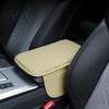 Faux Leather Center Console Pad Car Cover, Armrest Cover for Car, Cushion Universal Middle with Side Storage Pockets Box