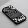 Логотип WRC Rally Racing модный узор Чехол для телефона Для iPhone 16 15 14 13 12 11 Plus Pro Max Силиконовый чехол из овчины черный