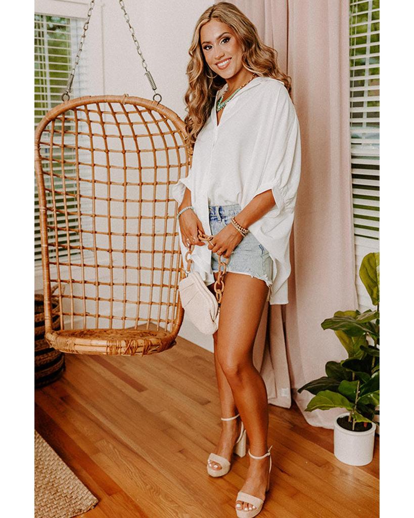 Azura Exchange Puff Sleeve Oversize Shirt