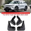 For BYD Yuan UP 2024 2025 2026 Car Styling ABS Car Mud Flaps Splash Guard Mudguards MudFlaps Front Rear Fender Auto Accessories