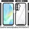 For Samsung Galaxy A17 / A17 5G Case with Built-in Screen Protector Full Protective Cover Heavy Duty Shockproof Slim Silicone Bumper Clear Phone Case