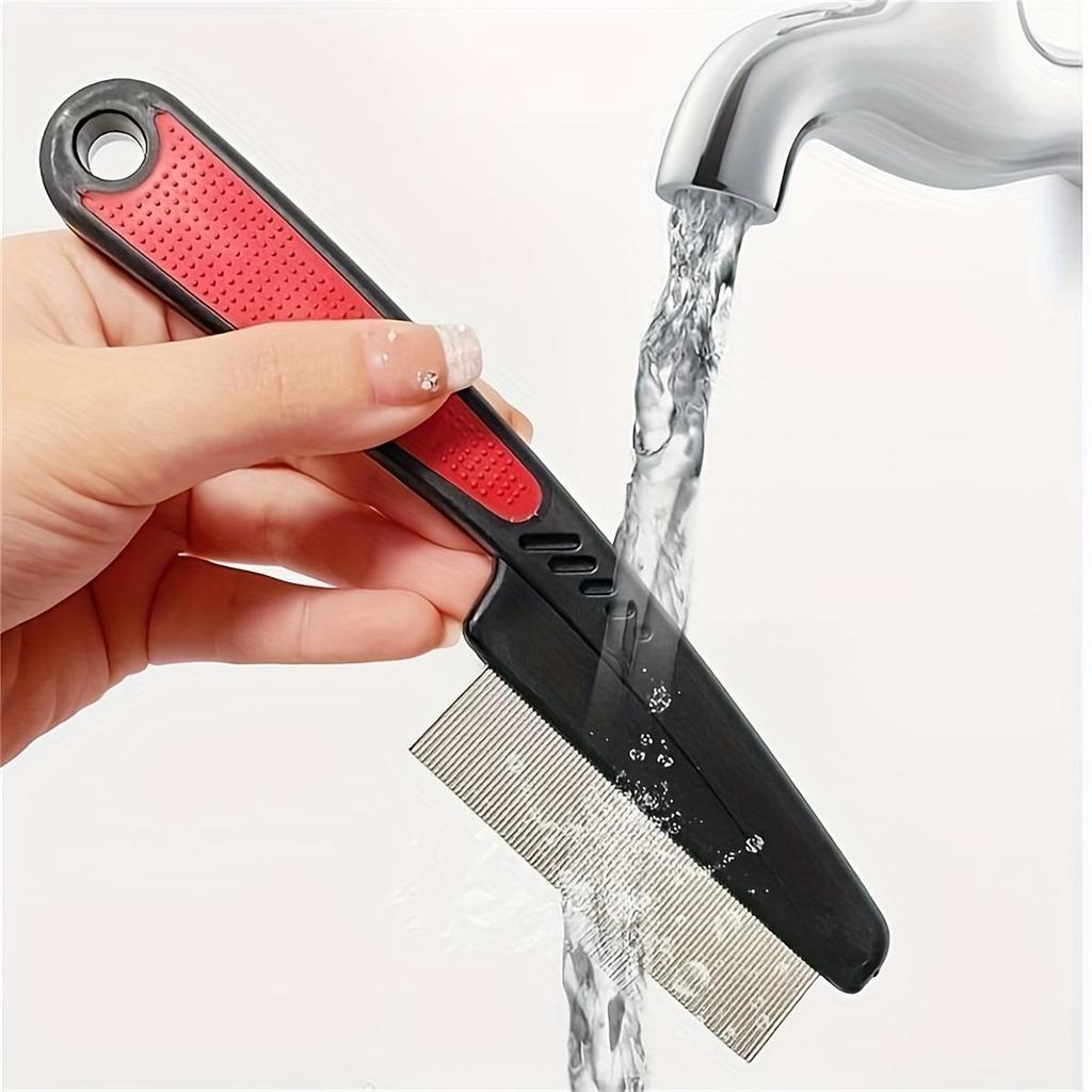 Stainless Steel Fine Tooth Tweezers Comb Lice Comb Professional Head Lice Nit Removal Hair Comb