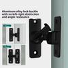 Punch-Free Hasp Latch Door Lock Black Cabinet Locks Kids Safety Lock Barn Door Sliding Door Anti-Pried Hook Lock Hardware