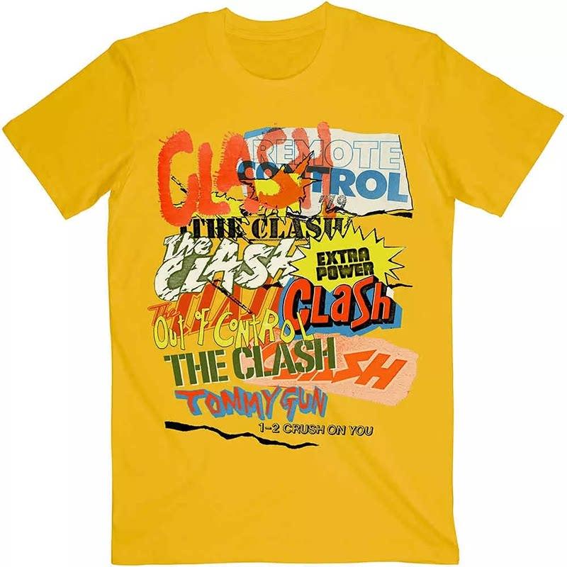 Y2k The Clash Band London Calling Guitarists Guitar Case Rock Band Street Shortsleeved Tshirt