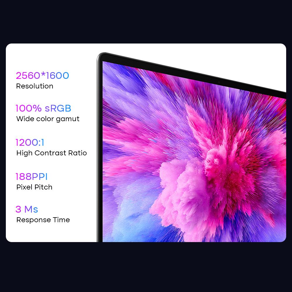 Ninkear Игровой ноутбук A16 AMD Ryzen 7 7735HS 16 ГБ DDR5 + 1 ТБ SSD 16 дюймов 2,5K 165 Гц WiFi6 Компьютер Ноутбук Windows 11 Ноутбук