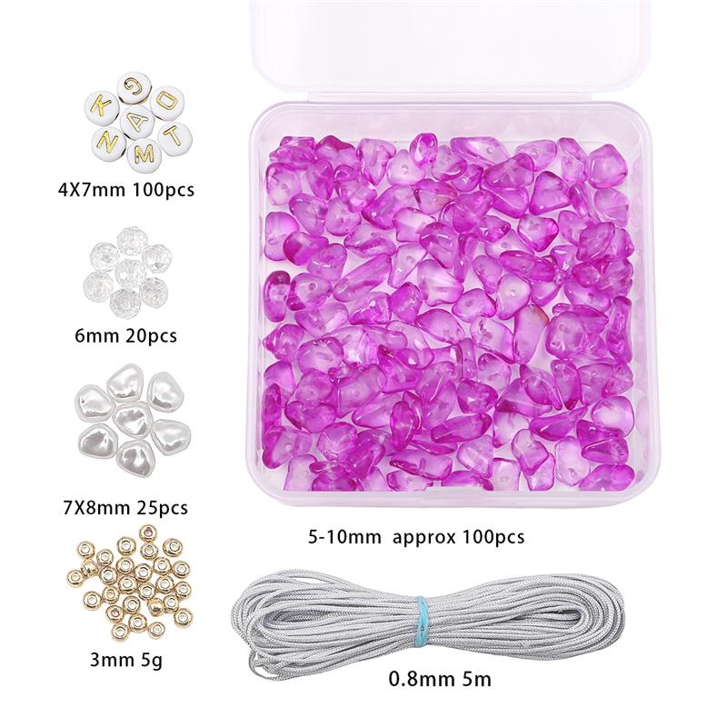 Стеклянный щебень, цепочка для мобильного телефона, набор «сделай сам», серия «зеленая трава» для изготовления ювелирных изделий, браслет, ожерелье «сделай сам»