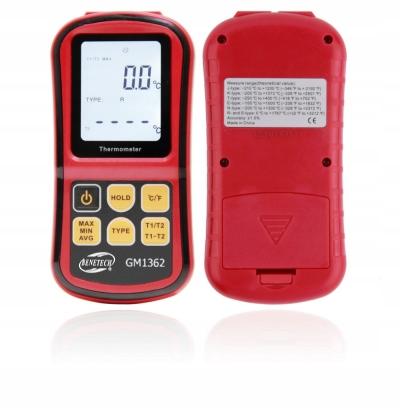 DIGITAL THERMOMETER 2x K-TYPE THERMOCOUPLE -50 to 1372