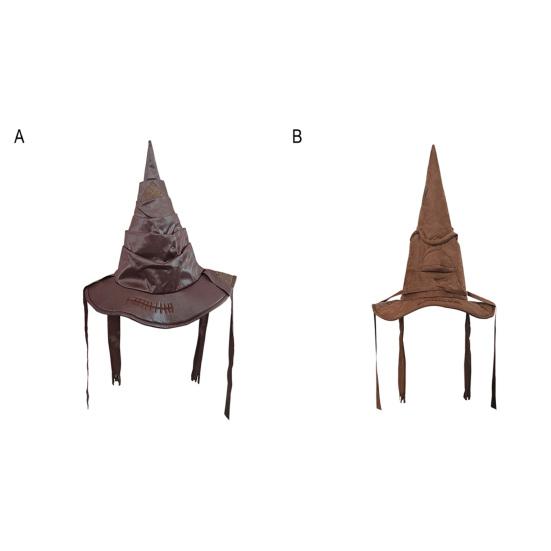 Женская шляпа ведьмы с драпировкой Хэллоуин Взрослый костюм волшебника для маскарада, карнавала, косплей-вечеринки, аксессуар