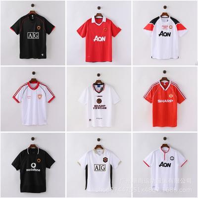 Классическая ретро футболка с коротким рукавом Manchester United Серия "Все в одном" Дацюань Футбольная спортивная одежда Майки