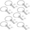 20/48cs/Lot Keychain Open Jump Rings Jewelry Making Accessories Kits for DIY Key Chain Key Ring Pendants