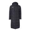 Li Ning боковые разрезы теплое однотонное длинное хлопковое пальто с капюшоном мужские пальто черного цвета AFMT025-1