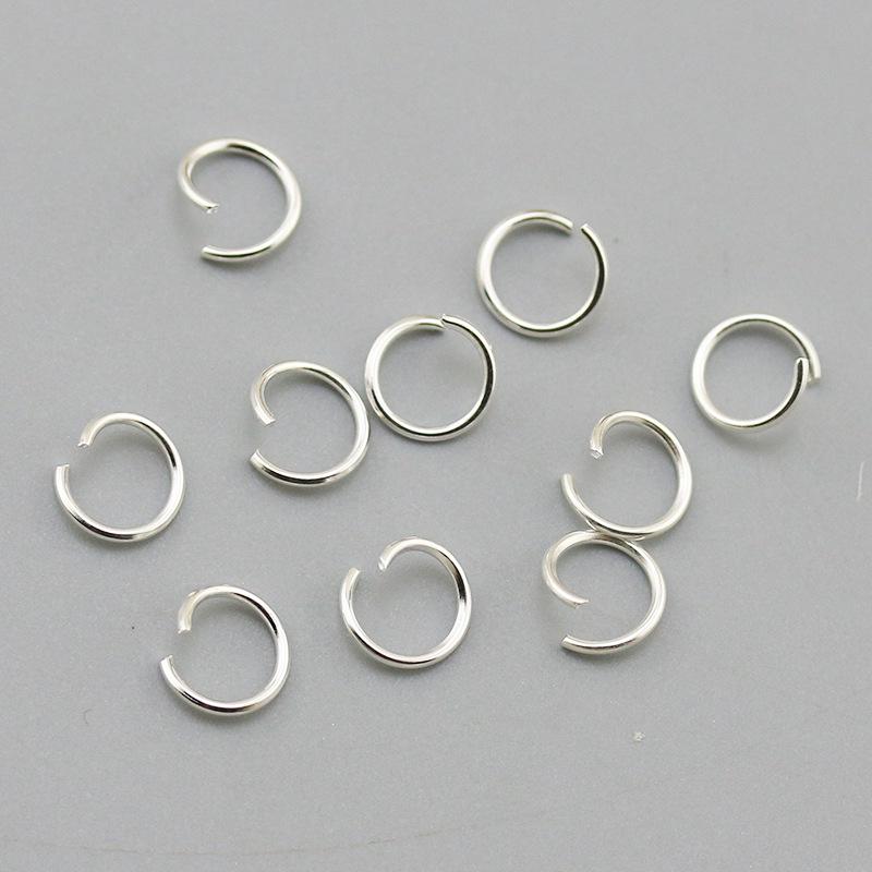 Упаковка 100 г: Белые, серебристые, золотистые, цвета KC Gold посеребрённые разгибающиеся колечки для изготовления украшений своими руками