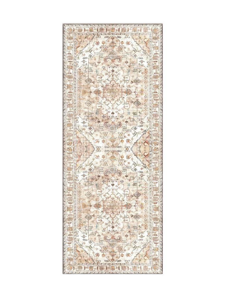 Bohemian Style Runner Rug Retro Light Luxury Kitchen Carpets Fashionable Creative Machine Washable Non-slip Corridor Mats Tapis