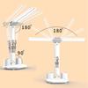 LED Stol Chirog'i USB Dimmerlanadigan Sensorli Buklanadigan Stol Chirog'i Kalendar, Harorat Soati, Kechki Chiroq bilan O'qish uchun O'qish Chirog'i