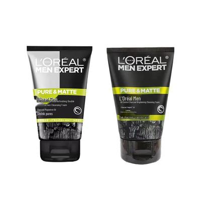 L'Oreal Мужское средство для умывания с углем для контроля жирности Duo 200 мл