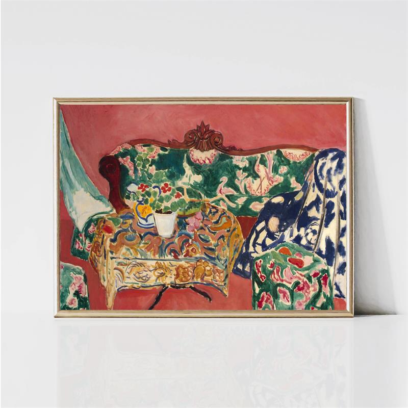 Анри Матисс Классические Работы Цветной Пейзаж Постер Портрет Женщины Кошка Цветок Печать на Холсте Настенное Искусство для Комнаты Домашний Декор