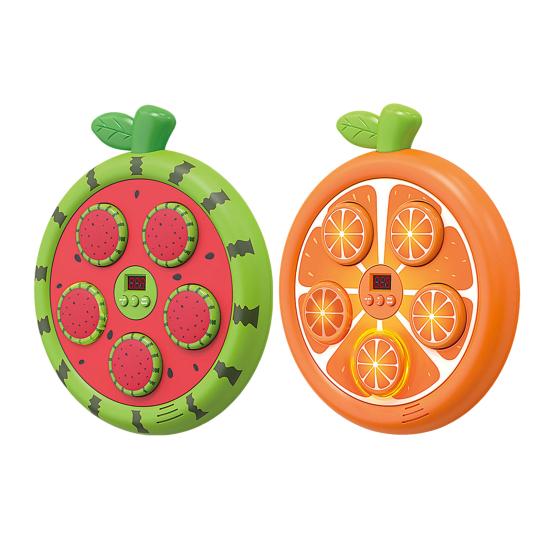 Fruit Music Boxing Machine with Gloves Wall Mounted Bluetooth-compatible Adjustable Smart LED Boxing Training Target Punching Pad Home Gym