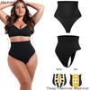 Трусики-стринги с высокой талией, женские трусики-стринги с эффектом пуш-ап, формирователь живота, нижнее белье для похудения, подтяжка ягодиц, формирование живота, короткое формирователь тела
