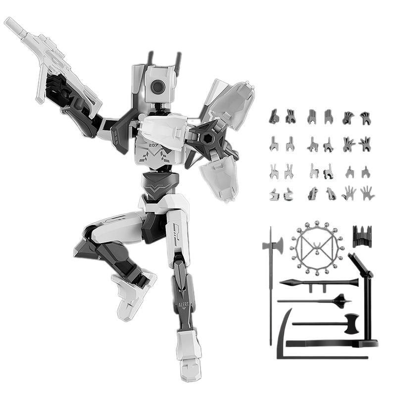 Мех T13 Фигурка Титан 13 Фигурка Манекен Счастливая 13 Фигурка Напечатанная на 3D-принтере Многосуставная Подвижная Фигурка Нова