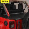 TESIN Trunk Leather/Oxford Cloth Isolation Cover Mat for Jeep Wrangler JK 2007-2017 4-doors Car Rear Tailgate Pet