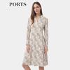 PORTS Women's Silk Blend Printed Dress