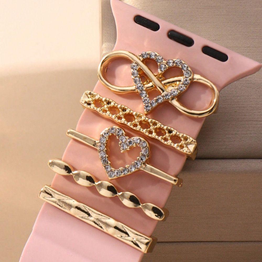 Metal Decorative Ring Brooch Wristbelt Charms Creative Watch Band Ornament Strap Accessories