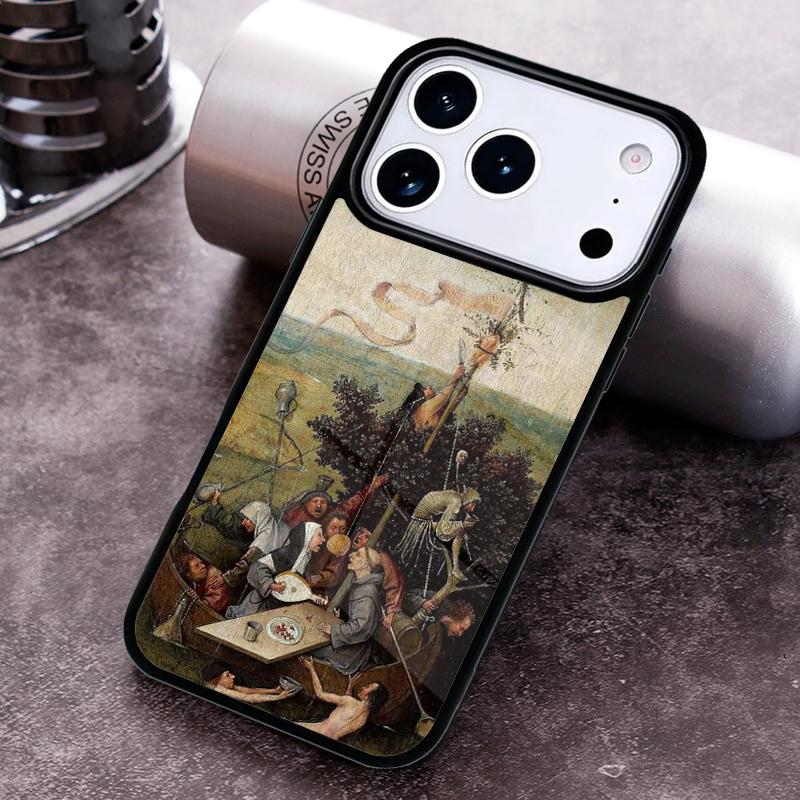 Иероним Босх Арт Картина мягкий чехол для телефона для iPhone 17 16 15 Pro Max Air 14 13 12 11 Plus Ударопрочный чехол