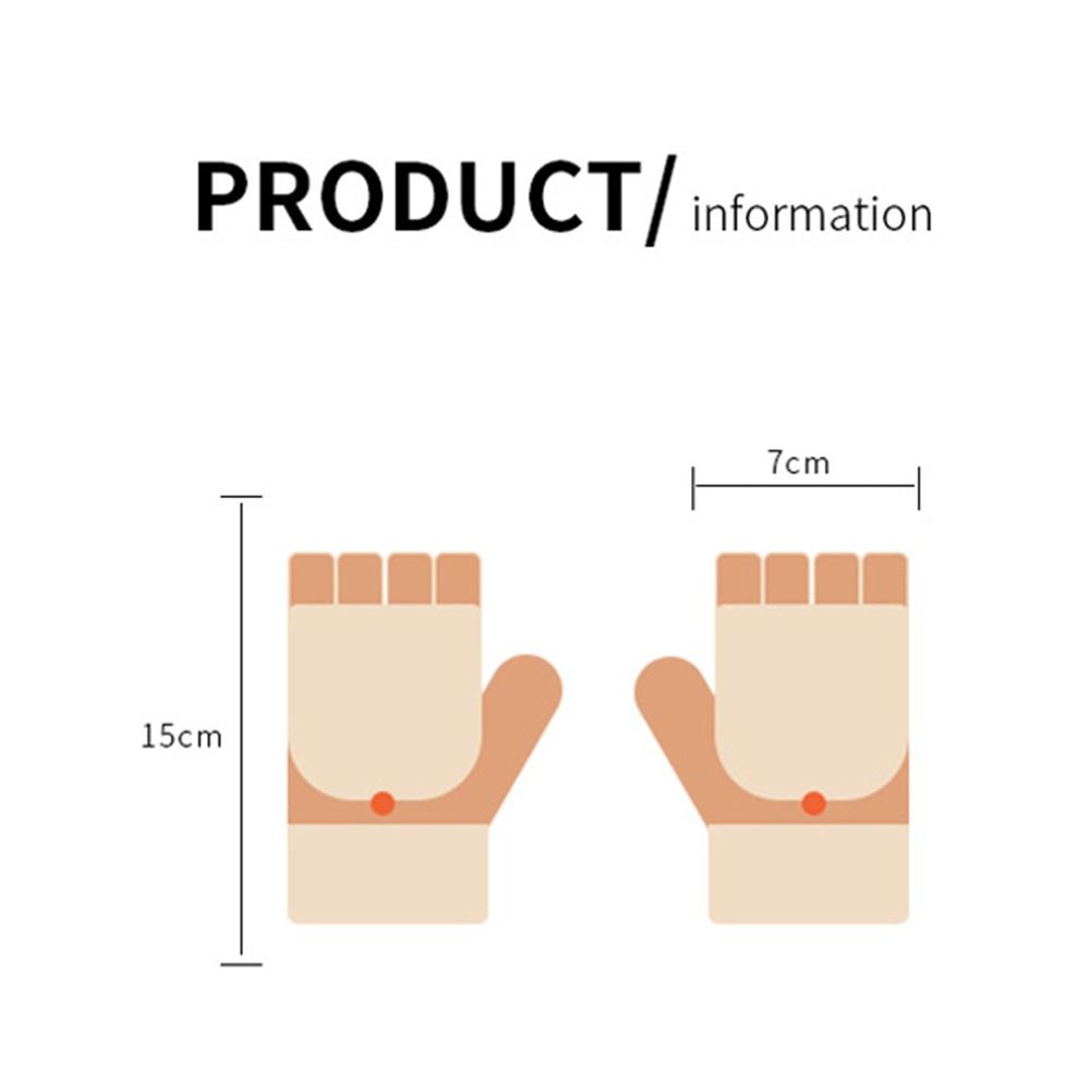 Screen Gloves Windproof Kids Knitted Gloves Autumn Winter Gloves Women Flip Gloves Outdoor Gloves