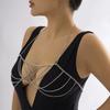 Sexy Simple Tassel Chain Chest Chain Bikini Necklace Exaggerated Fashion Body Chain Women