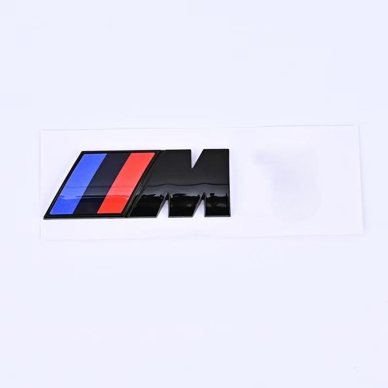 Suitable for BMW Group M standard M1 M2 M3 M4 M5 M6 M7 trunk tail standard ABS logo sticker modified silver/black.