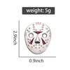 Killer Curved Baseball Mask Enamel Pins Custom Halloween Horror Mask Brooches Lapel Badges Punk Gothic  Jewelry Gift for Friends