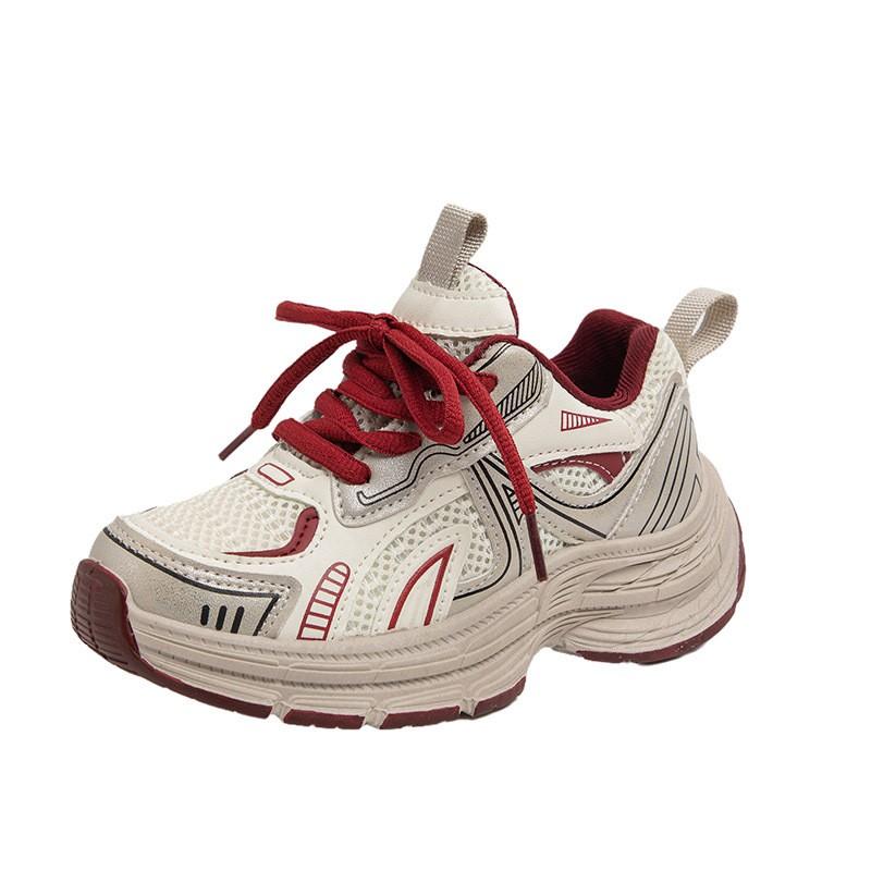 Kids Casual Sneakers Boys Girls Non-Slip Rubber Sole Toddler To Teenage Athletic Shoes Soft Synthetic Leather With Hook