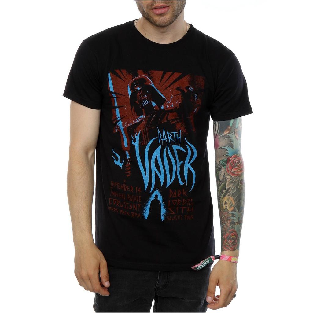 Star Wars Mens Darth Vader Rock Poster T-Shirt