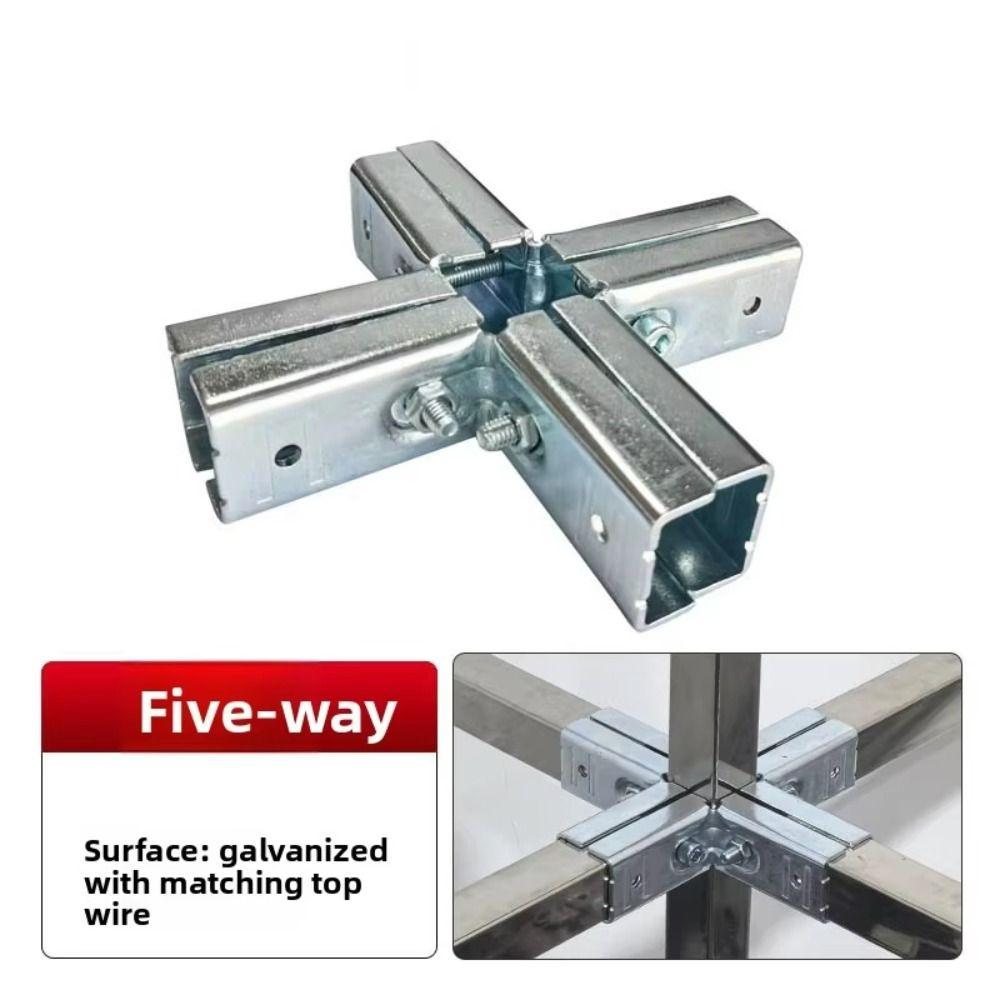 Adjustable Pipe Joint Buckle Non Welding Elbow Fixed Buckle New Square Tube Connector Railing