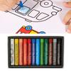 24 шт. масляная пастель мягкая текстура яркие цвета безопасная коробка упакованы художественные масляные мелки для трафарета