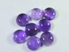 27Cts. Натуральный аметист круглый кристалл кабошон драгоценный камень 8 шт. лот 09X09MM RQ-1780