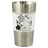Стакан MOOMIN из нержавеющей стали, двойная структура, 350 мл, кремовый, белый, товары Moomin, скандинавский подарок на день, столовая посуда, подарок на свадьбу, прибл.. мамин