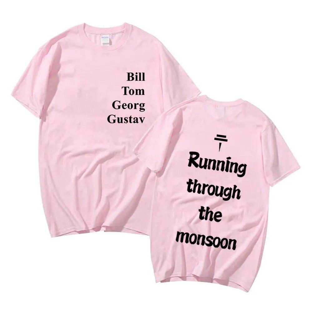 Рок-группа Tokio Hotel Monsoon Футболка с принтом Летняя мужская подростковая модная трендовая футболка унисекс Женская высококачественная хлопковая футболка большого размера