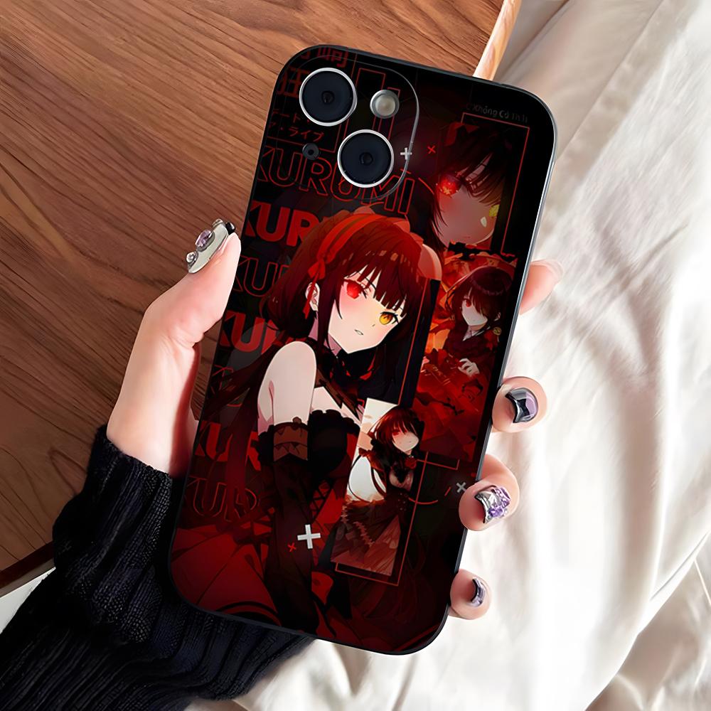Аниме Date A Live Токисаки Куруми Милый чехол для телефона для iPhone 17 Pro Max 16 15 14 Pro Max 13 11 X Xs Xr 8 7 Plus Силиконовая крышка