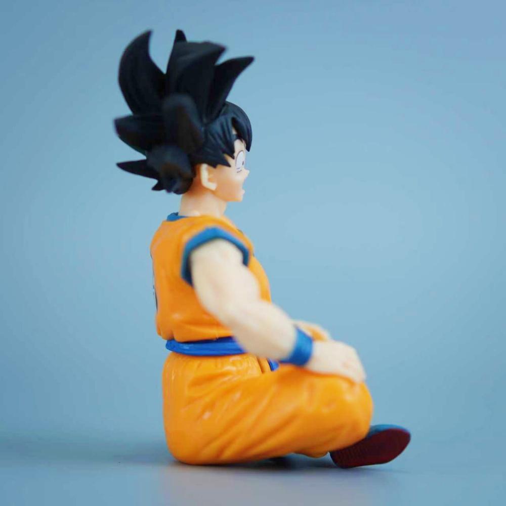 11 см/4,33 дюйма Аниме Dragon Ball Фигурка Гоку Фигурки Действия ПВХ Статуэтка Настольное Украшение Коллекционная Модель Игрушки Подарки Круглый Сенсорный Сжимаемый Прыгучий