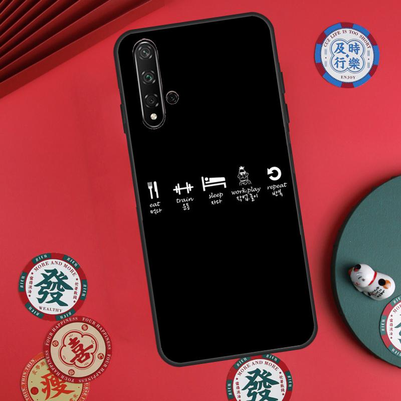 Фитнес Бодибилдинг Тренажерный зал Для Huawei Nova 11i 8i 12i 12s 9 10 SE Y60 Y70 Y90 Y72 Y73 Y61 Y91 P60 Pro P30 P40 Lite Чехол