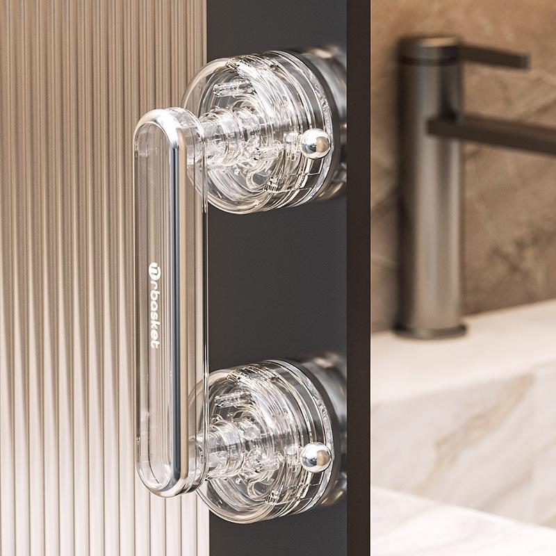 1 шт. Ручка для стеклянной двери на присоске, без сверления, для ванной комнаты, раздвижной двери, прочный поручень, ручка для окна, дверцы шкафа, холодильника