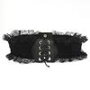 Lace Elastic Wide Cummerbunds Lace-Up Waist Belts