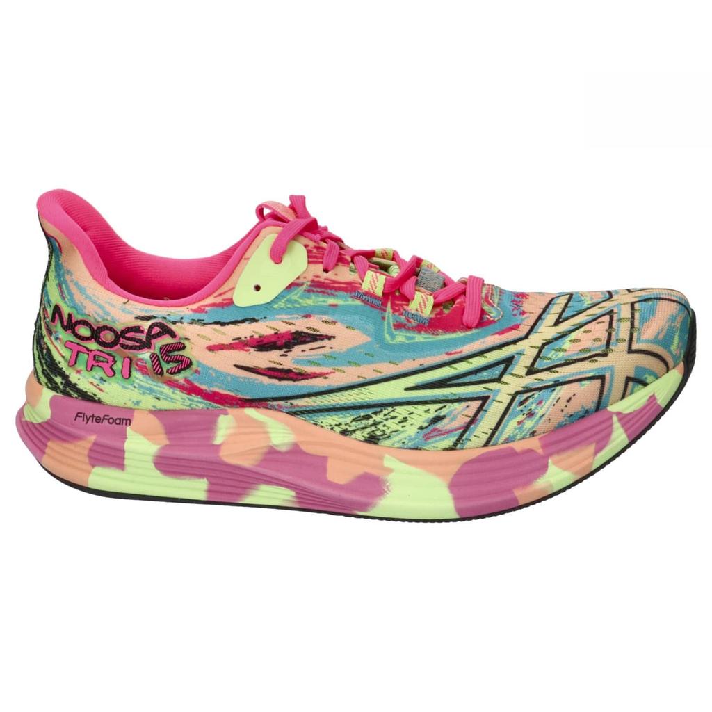 ASICS Noosa Tri 15 Running Cushioned Jogging Sneakers Shoes, Pink/Green, 1012B429.800, (Size 23.5/Women's)