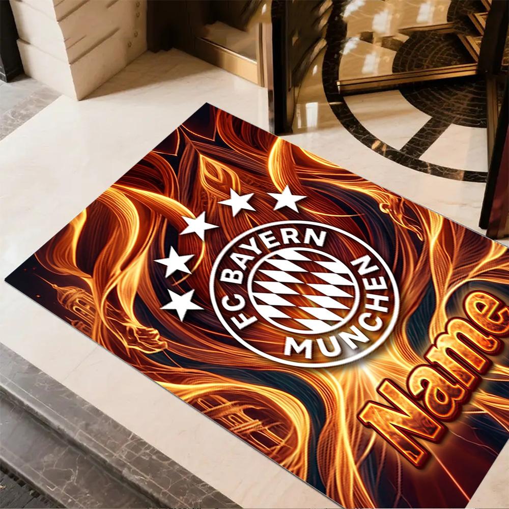 Bayern Munich Crest Art Floor Mat Perfect for Dormitory Balcony Decorate room Foyer Antislip Carpet Office home decor Perfect Gift for Women/Men